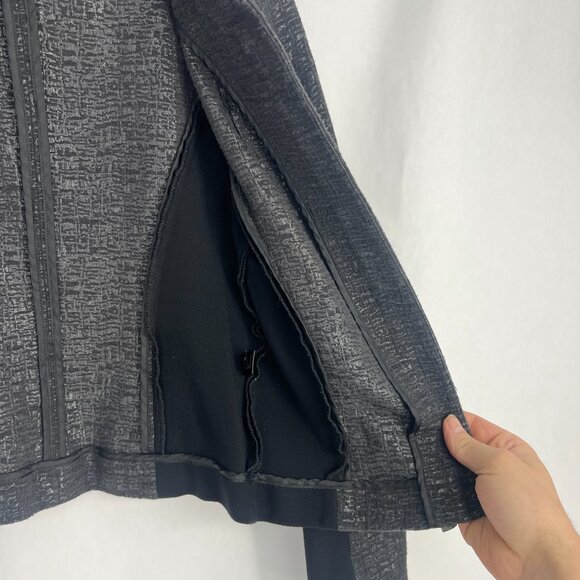 Express Chain Ruffle Open Front Blazer - Picture 4 of 11